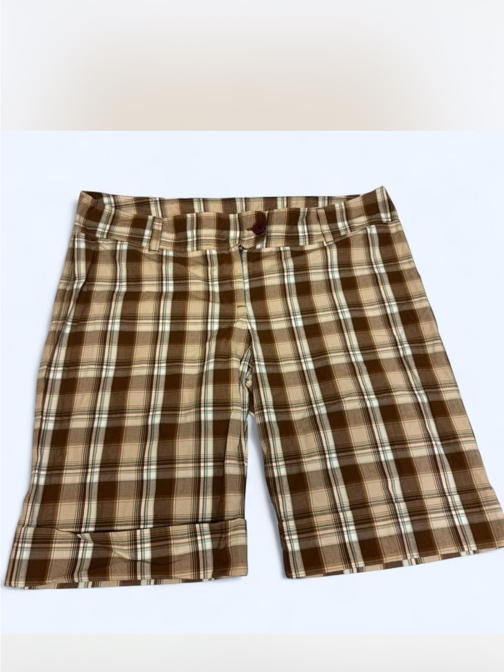 Size 11 Vintage Plaid Bermuda Shorts